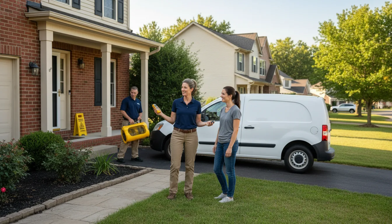 Residential water damage restoration in Winside, NE